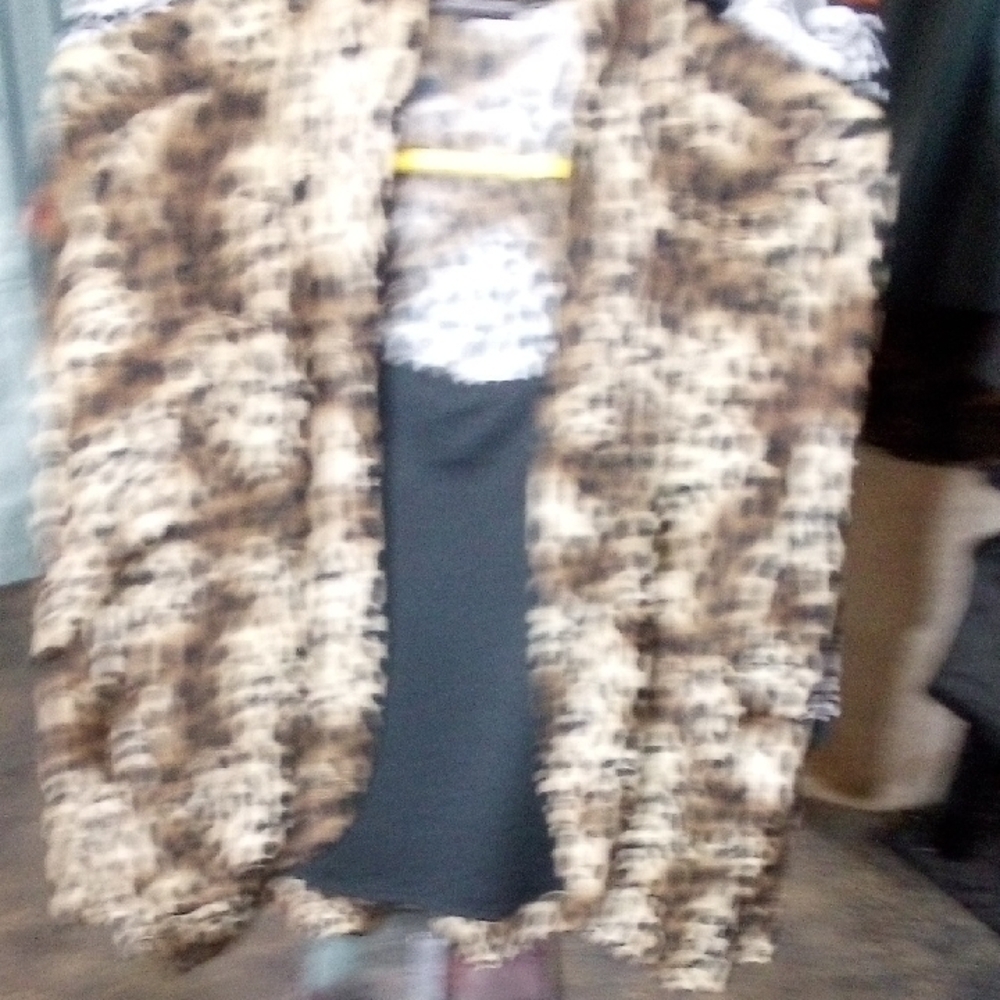Notations Brown Teddy Jacket Plush Oversized Cozy
